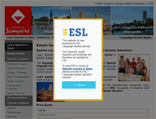 Tablet Screenshot of language-school-spain.com